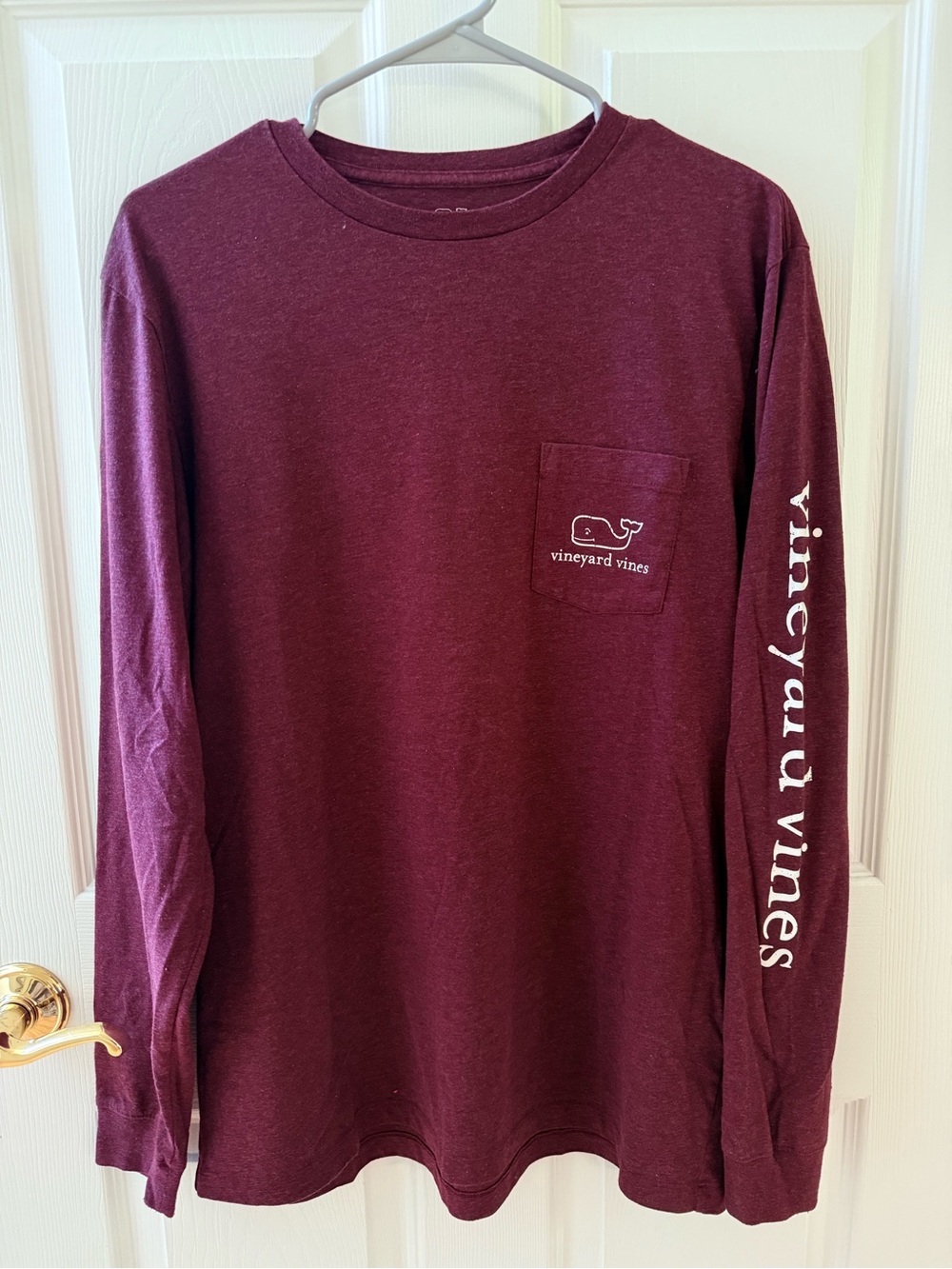 Vineyard Vines Men's Long-Sleeve Pocket Tee - Maroon